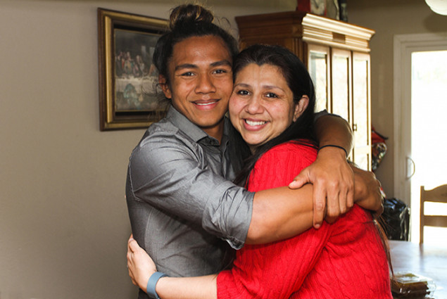 Yolanda Fulton and her 15-year-old son, Eric Doria