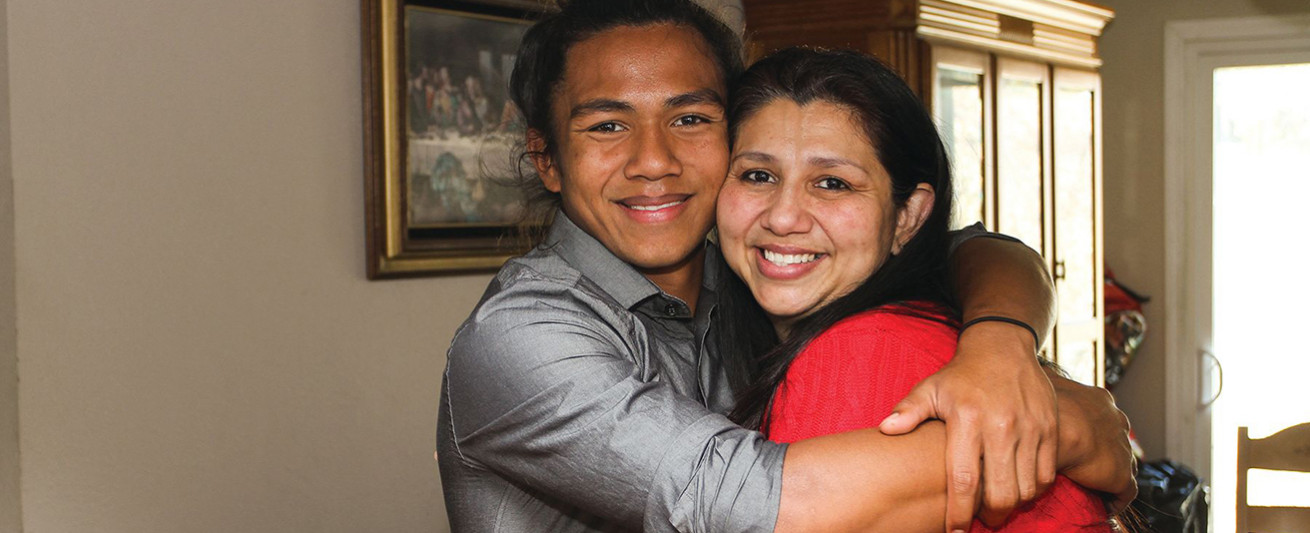 Yolanda Fulton and her 15-year-old son, Eric Doria