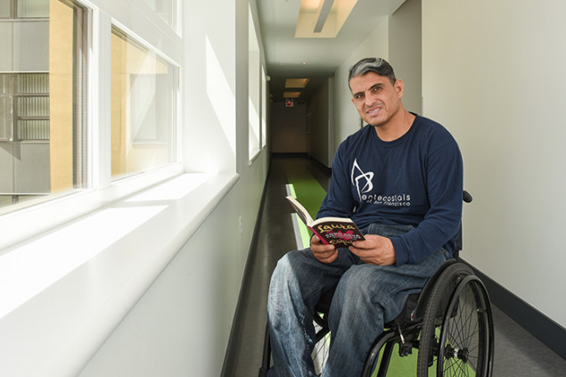 Jesus Davila shares a spacious two-bedroom apartment with his parents.