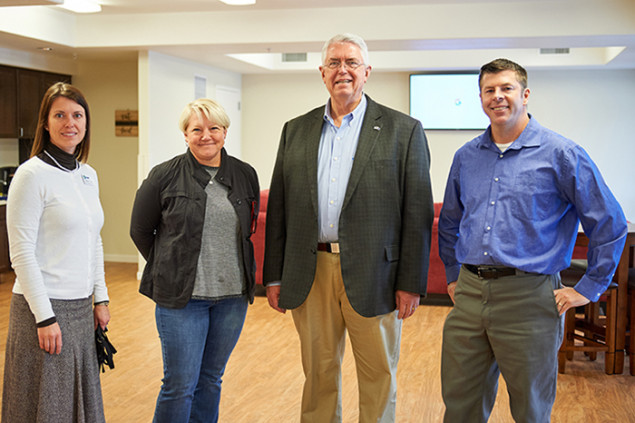 (L-R) NRHA staff members Heather Simola, Beth Dunning, Bill Brewer, Scott Kelley