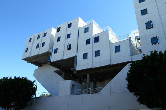 Modular apartments were prefabricated, then dropped into place like building blocks.