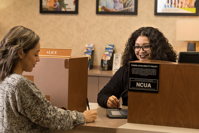 Many members coming into the branch will wait for their favorite teller.