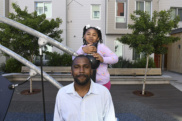 photo of micah and daughter playgournd