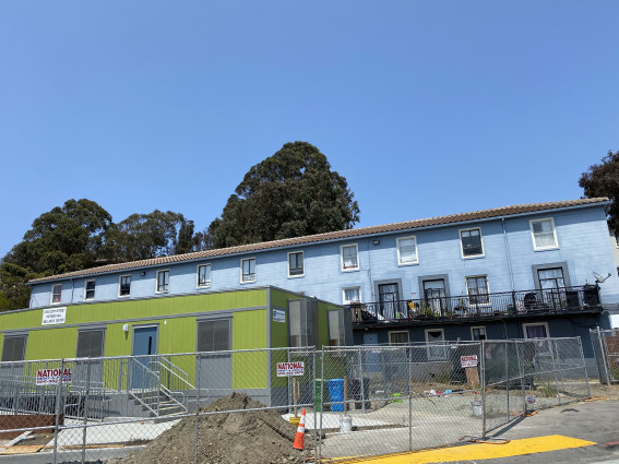 run down building at Potrero Annex