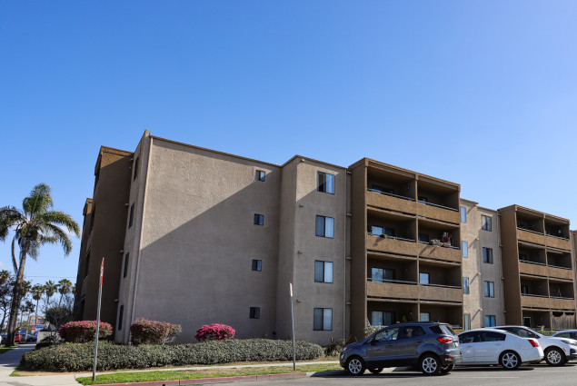 Photo of the condominium development in Long Beach, California where Doris lives.